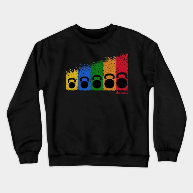 Kettlebell Evolution Crewneck Sweatshirt by NMdesign